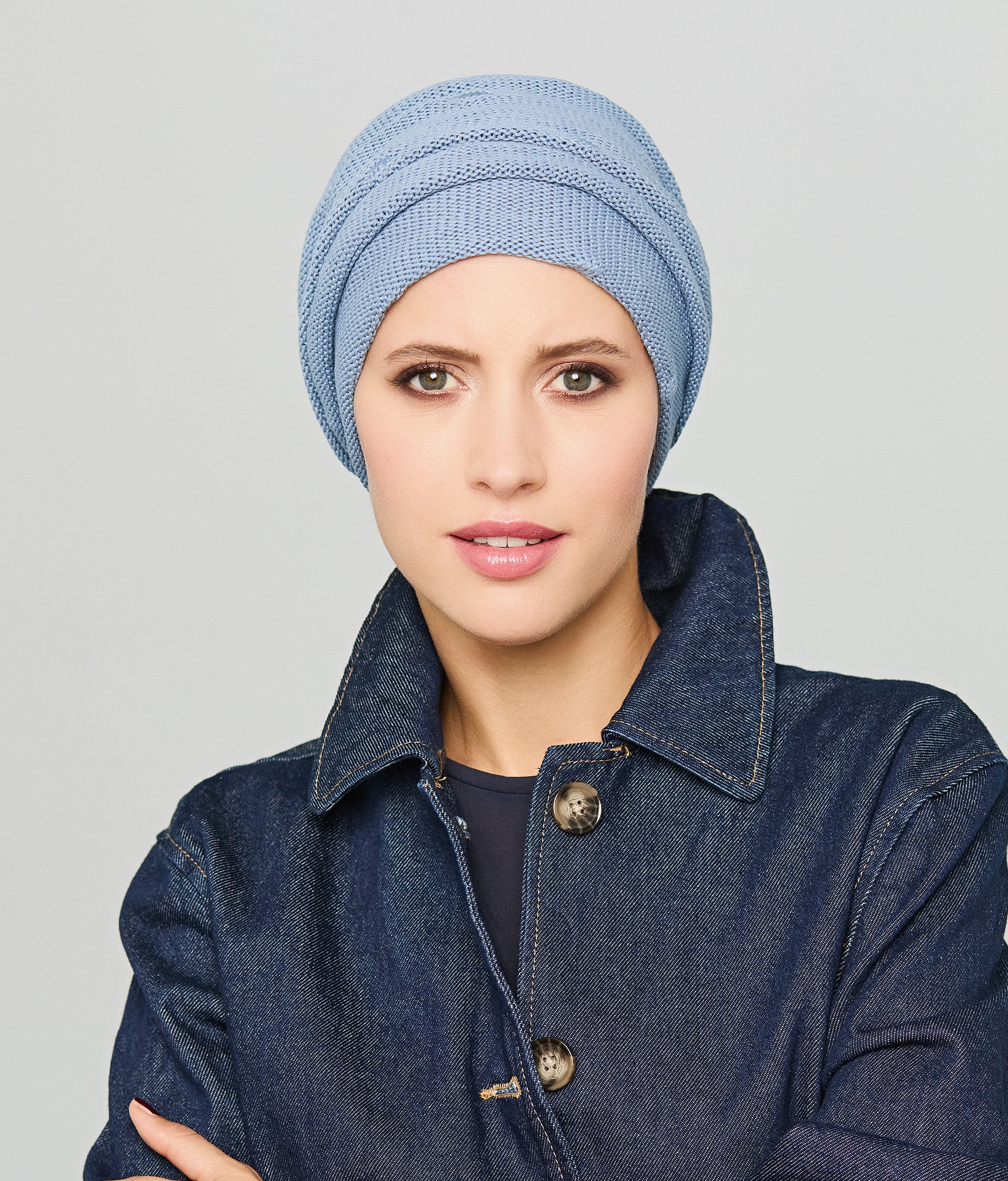 Cap Mina Knitt dusty blue